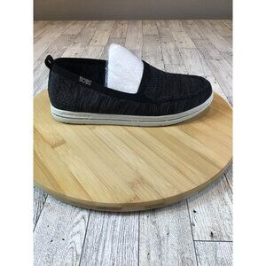 Bobs Skechers Shoes Womens‎ 7.5 Slip On Black Gray Memory foam Arch Pillow